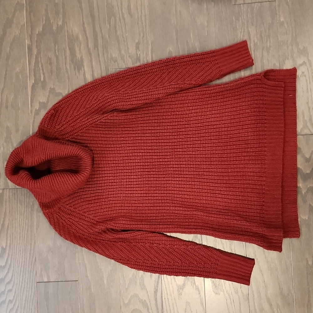 Red Cowl Neck Sweater